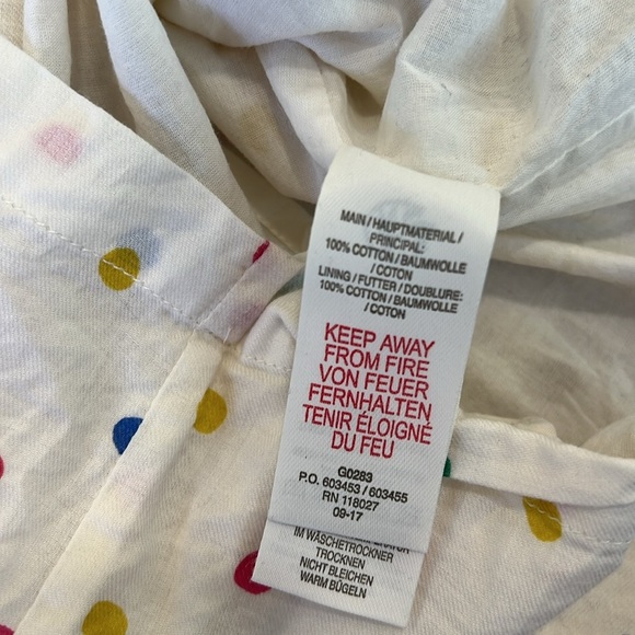 Mini Boden multicolored polka dot long sleeve blouse 7-8 years - Picture 5 of 6